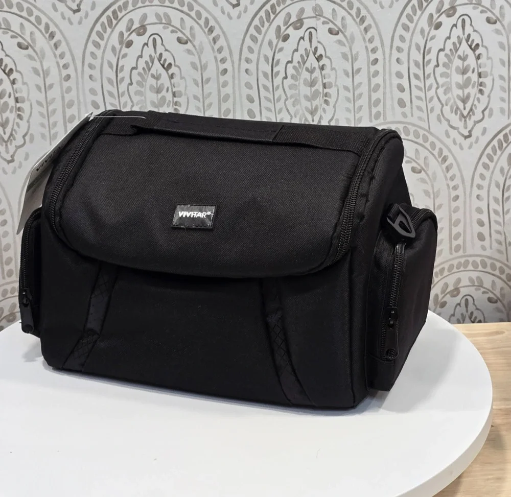 Vivitar VIV-DC-69 Large Gadget Camera Bag Black Adjustable Shoulder Strap